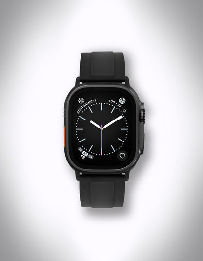 Apple Watch Ultra 2 Premium-Armband „Eris“ – 22 mm, FKM, Schwarz