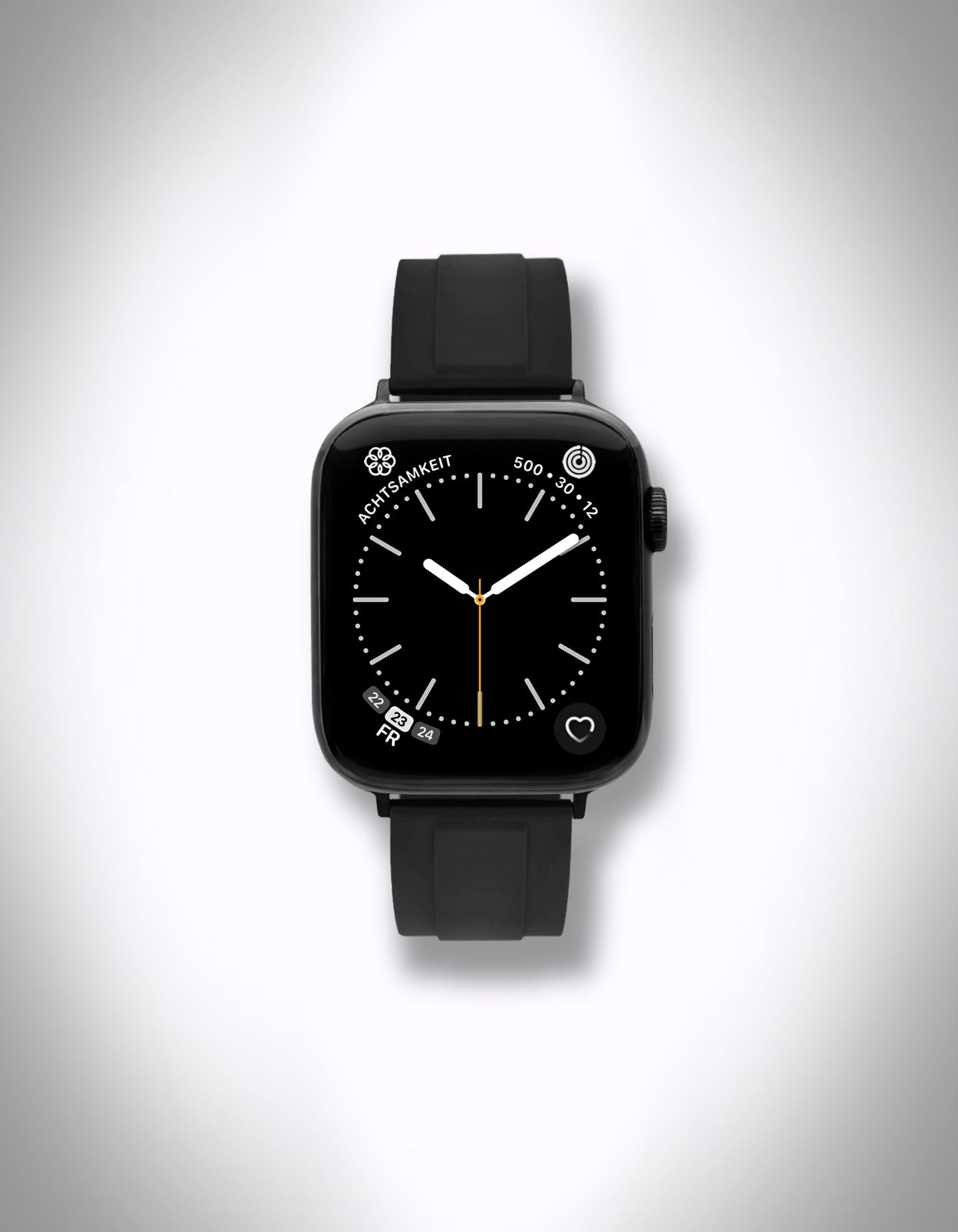 Apple Watch Premium-Armband „Eris“ – 20 mm, FKM, Schwarz