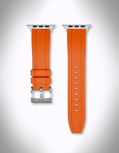 Apple Watch Ultra 2 Premium-Armband „Helios“ – 22 mm, FKM, Orange