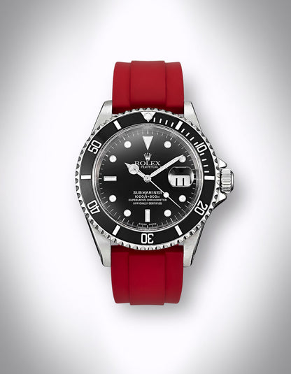 FKM-Premium-Uhrenarmband „Solaris“ – 20 mm, Klassisch, Rot