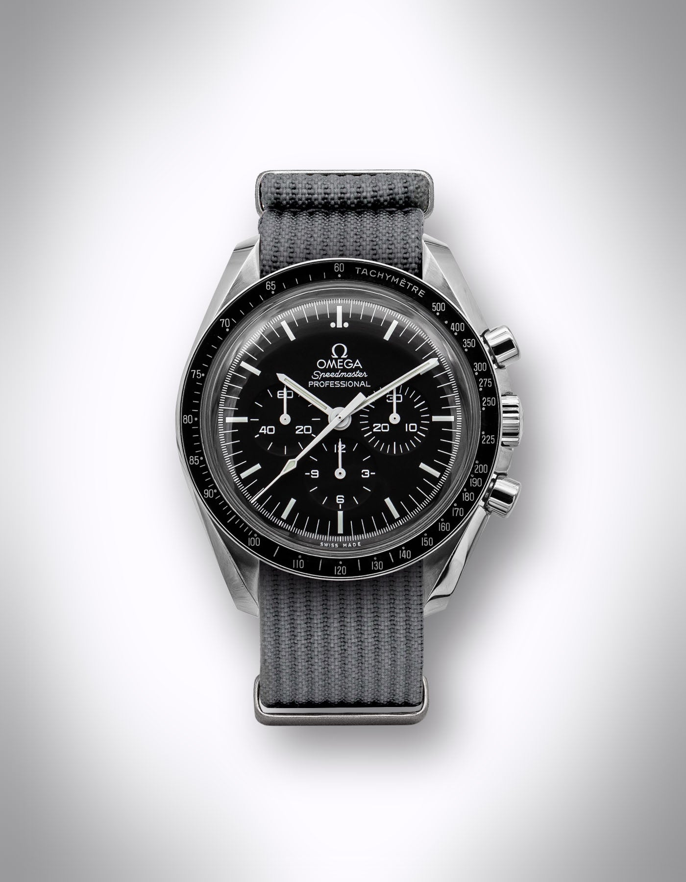 NATO-Uhrenarmband „The Wolfpack“ – 20 mm, Nylon, Grau