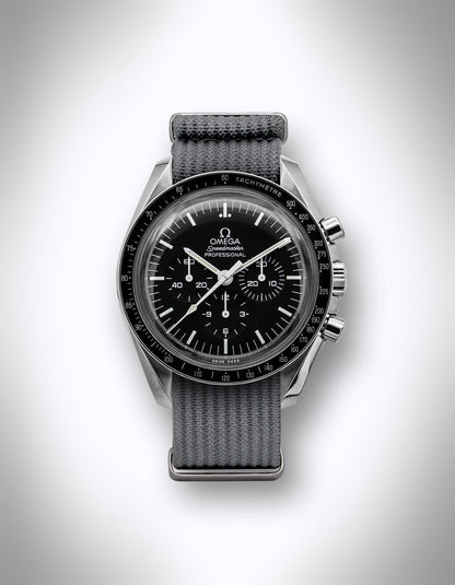 NATO-Uhrenarmband „The Wolfpack“ – 20 mm, Nylon, Grau